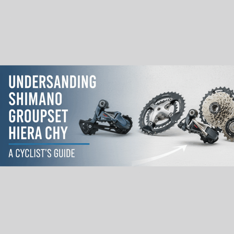 Professional blog header image for article titled: Understanding Shimano Groupset Hierarchy: A Cycli